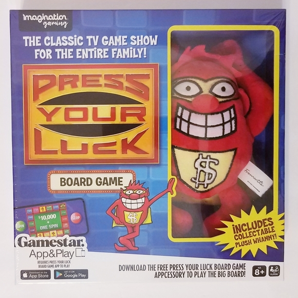 PRESS YOUR LUCK Board Game With Plush / Stuffed WHAMMY! Classic TV Game Show - Picture 6 of 6